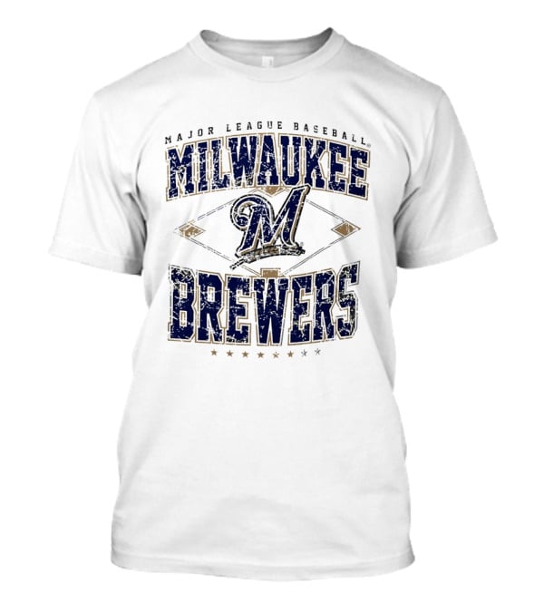 Milwaukee Brewers Major League Baseball Cooperstown M Diamond T-Shirt