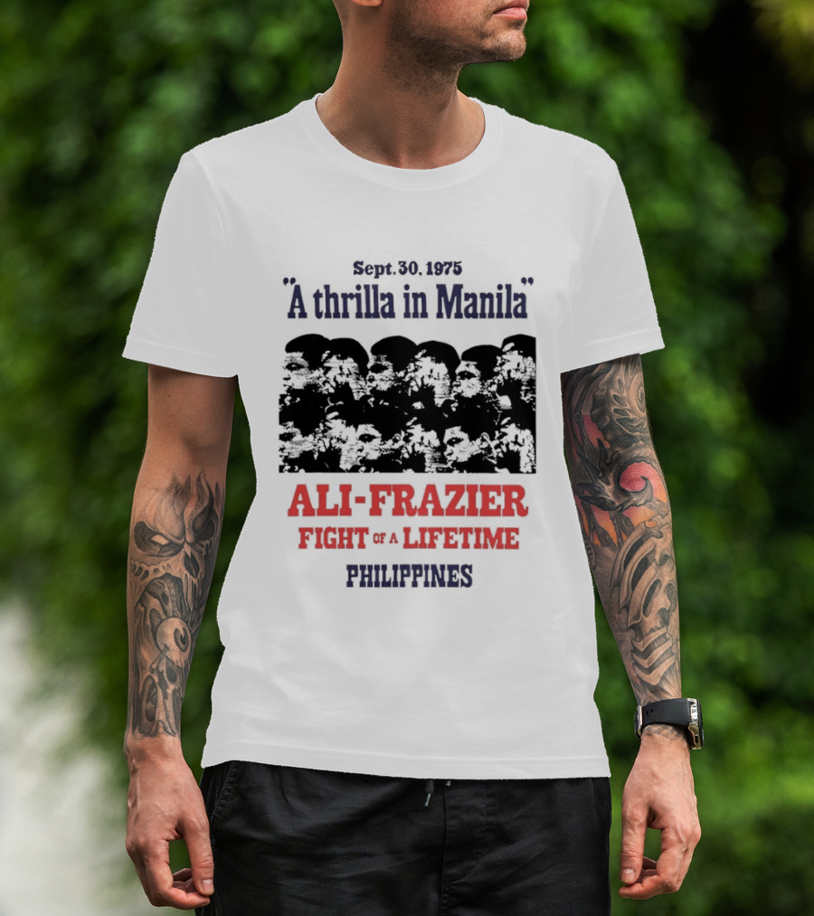 Rumble In The Jungle Ali Frazier Fight Of A Lifetime Philippines T-Shirt