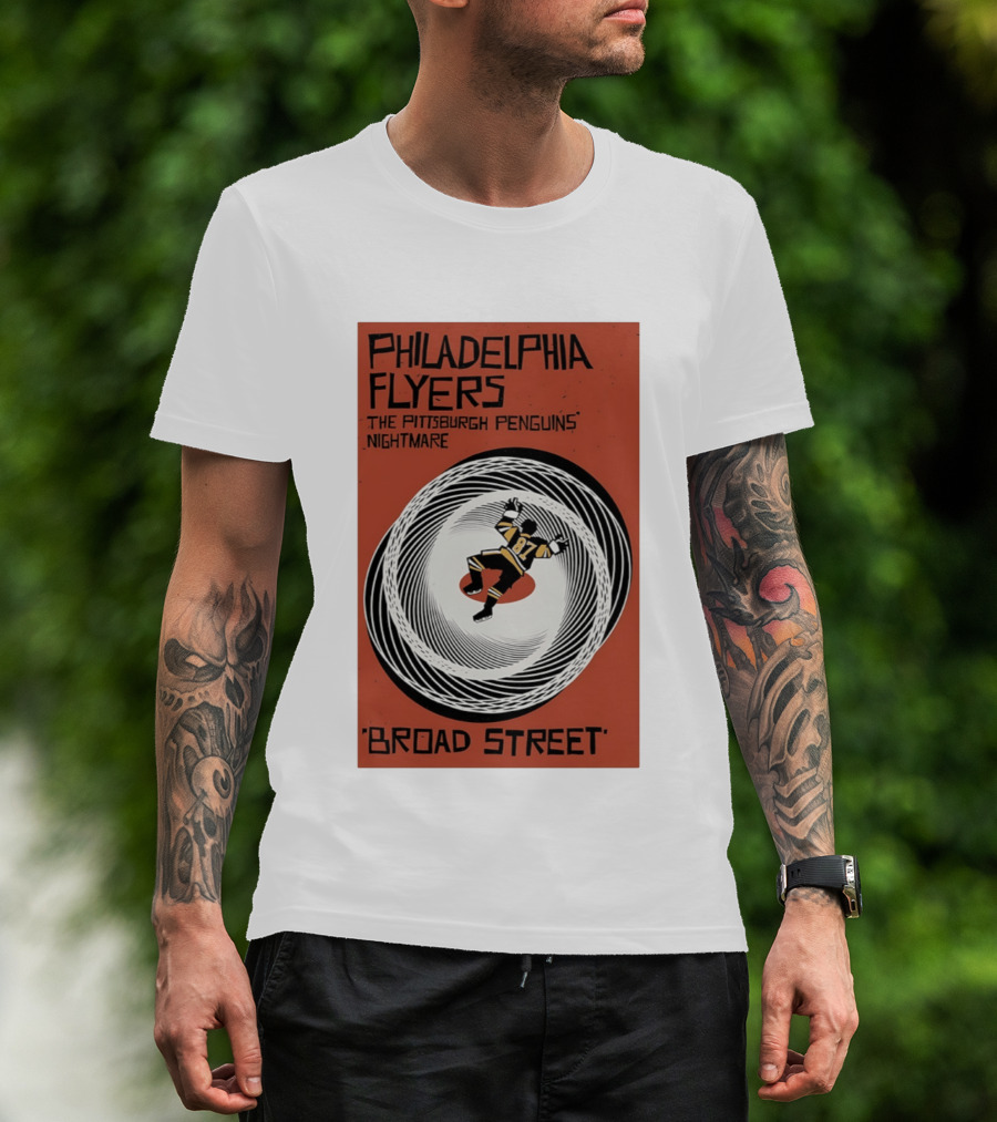 Philadelphia Flyers Broad Street Rivalry The Pittsburgh Penguins Nightmare T-Shirt