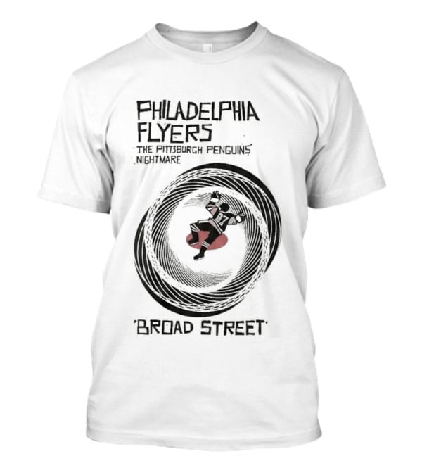 Philadelphia Flyers Pittsburgh Penguins Nightmare Broad Street Vertigo T-Shirt