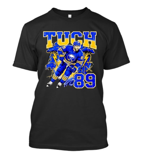 Alex Tuch 89 Buffalo Sabres NHL Lightning 2026 Ice Hockey Player T-Shirt