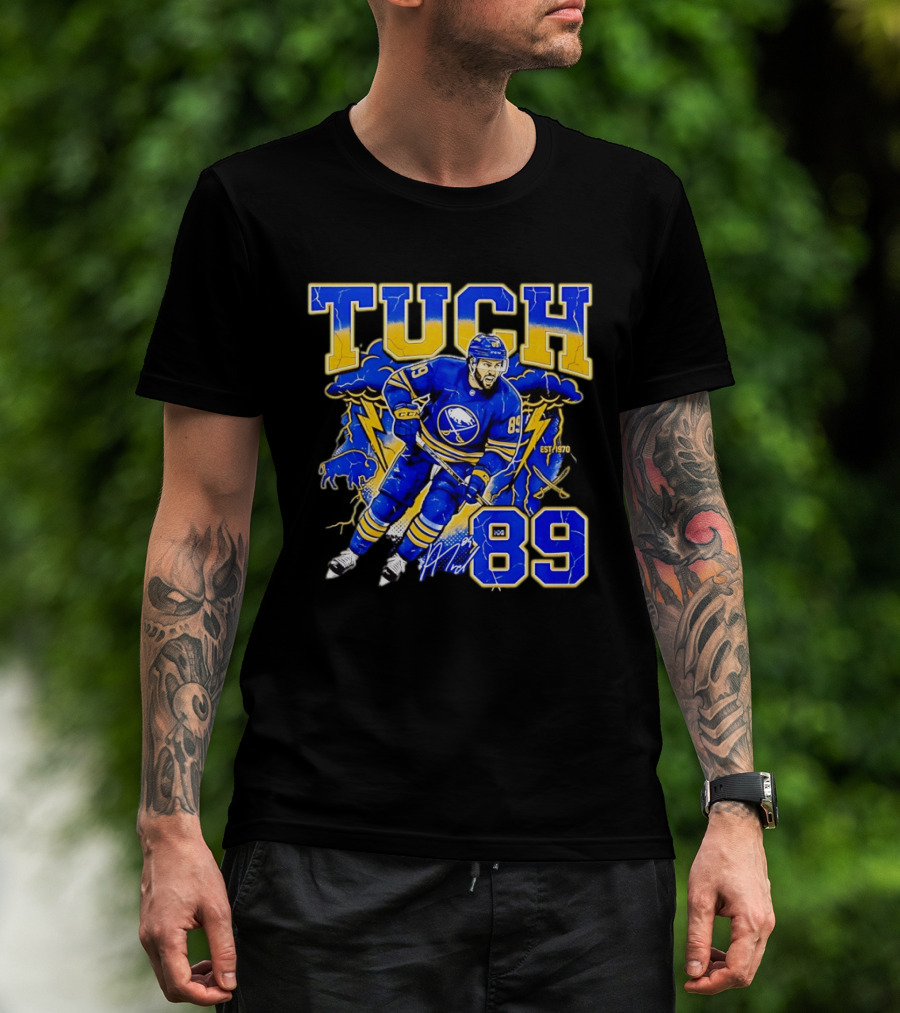 Alex Tuch 89 Buffalo Sabres NHL Lightning 2026 Ice Hockey Player T-Shirt