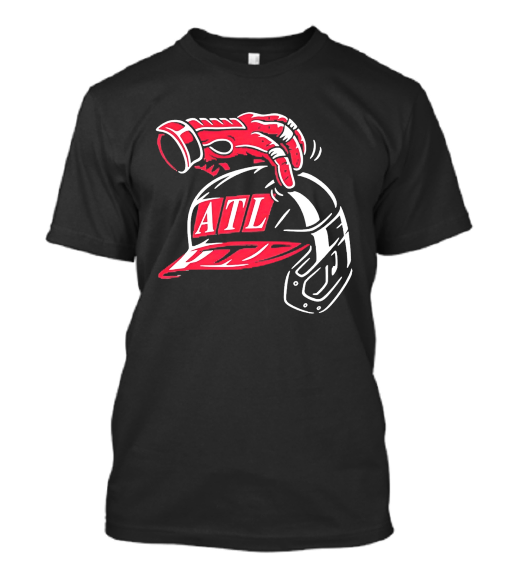 ATL Braves Helmet Head Scratch T-Shirt