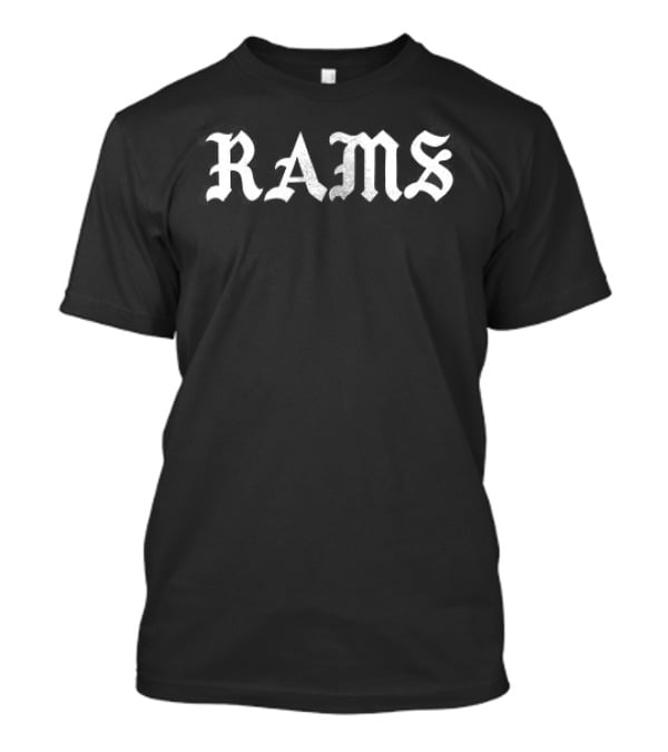Born X Raised Los Angeles Rams Gothic T-Shirt