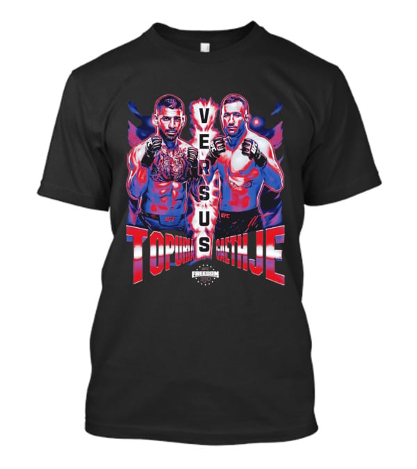 Ilia Topuria Versus Justin Gaethje UFC 250 Matchup T-Shirt