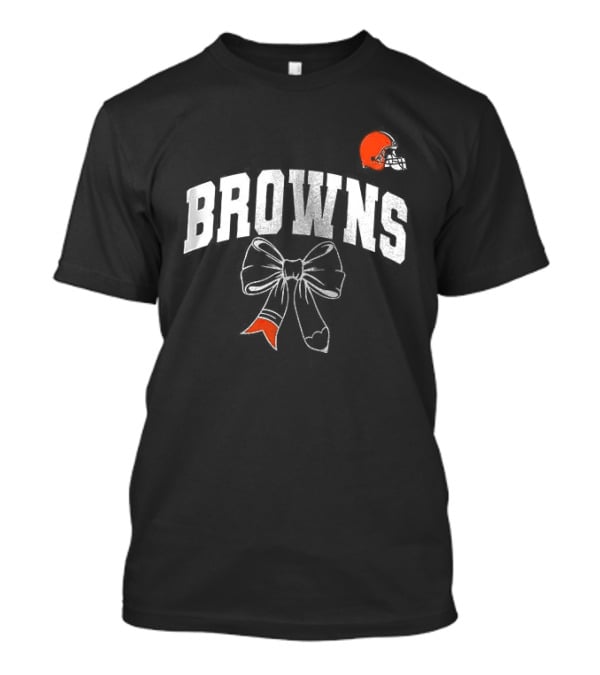 Cleveland Browns Retired Teacher Lover Ribbon Helmet T-Shirt
