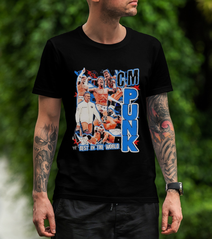 CM Punk Best In The World Pro Wrestling Collage CM Punk T-Shirt
