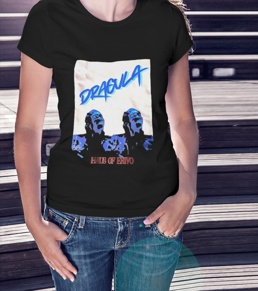 Cynthia Erivo Dracula Haus Of Erivo Blue Artistic T-Shirt