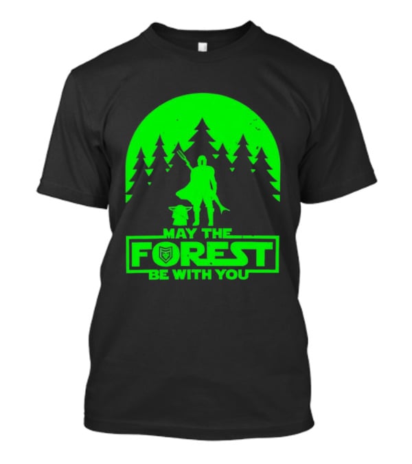 May The Forest Be With You Star Wars Trees And Characters T-Shirt