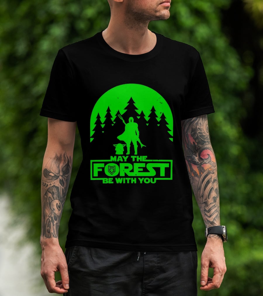 May The Forest Be With You Star Wars Trees And Characters T-Shirt