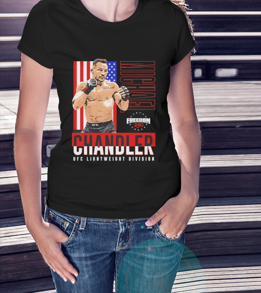 Michael Chandler UFC 250 Blessed American Flag T-Shirt