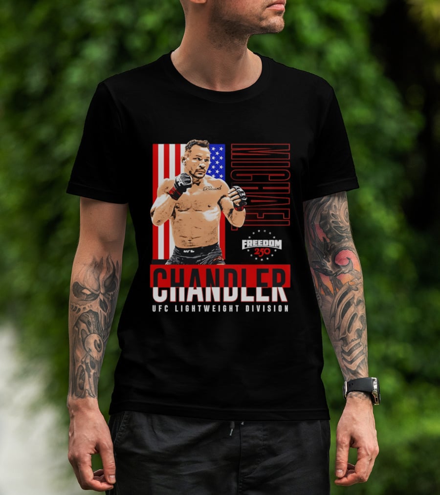 Michael Chandler UFC 250 Blessed American Flag T-Shirt