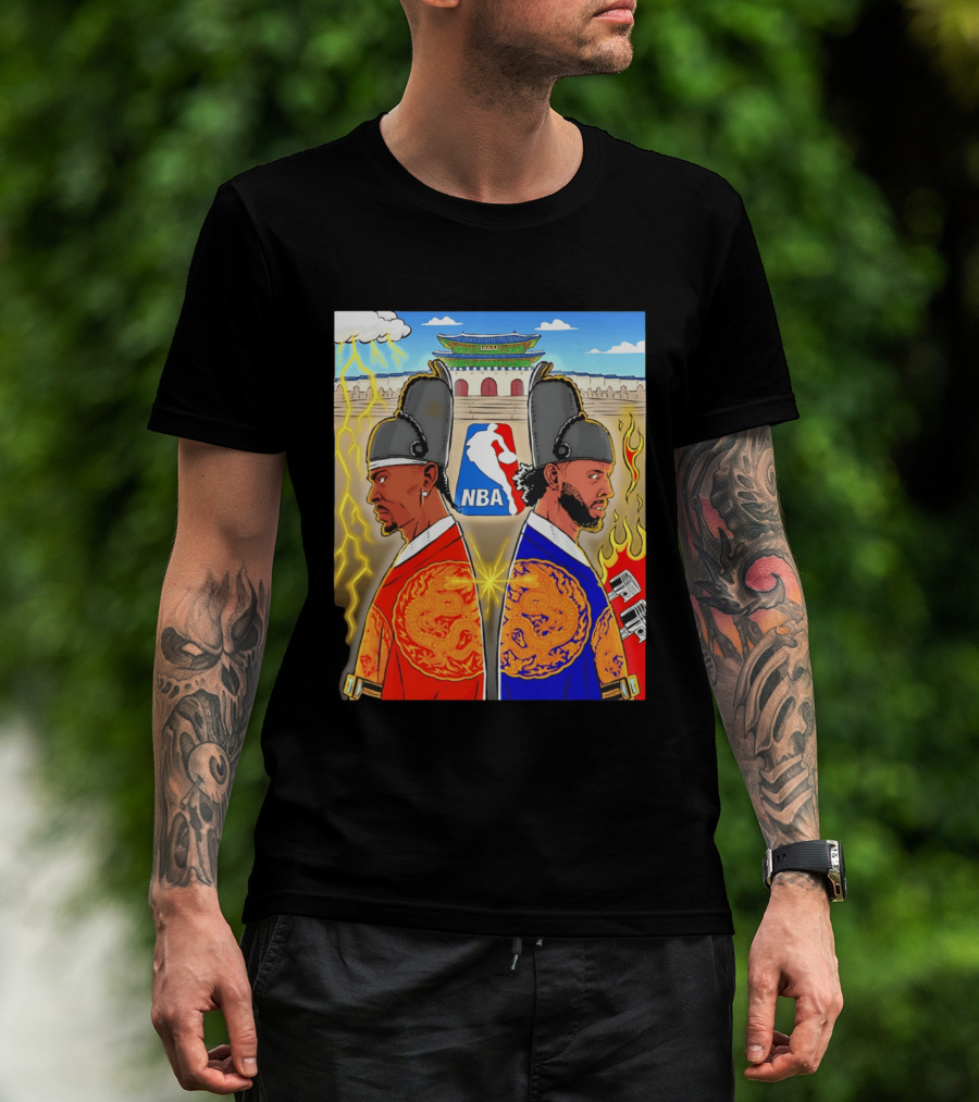 Shai Gilgeous Alexander Cade Cunningham 2026 NBA Korea Dragons Gyeongbokgung Palace T-Shirt