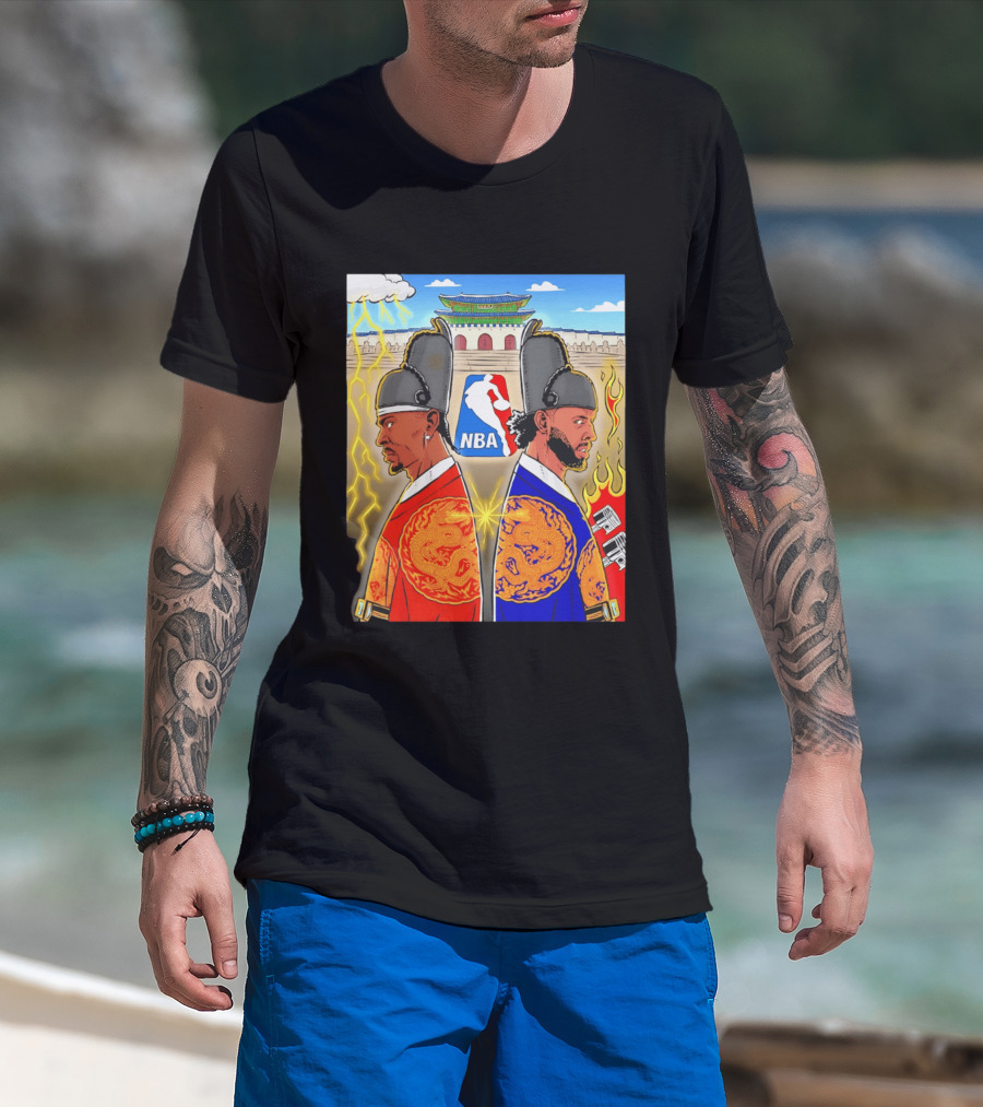 Shai Gilgeous Alexander Cade Cunningham 2026 NBA Korea Dragons Gyeongbokgung Palace T-Shirt