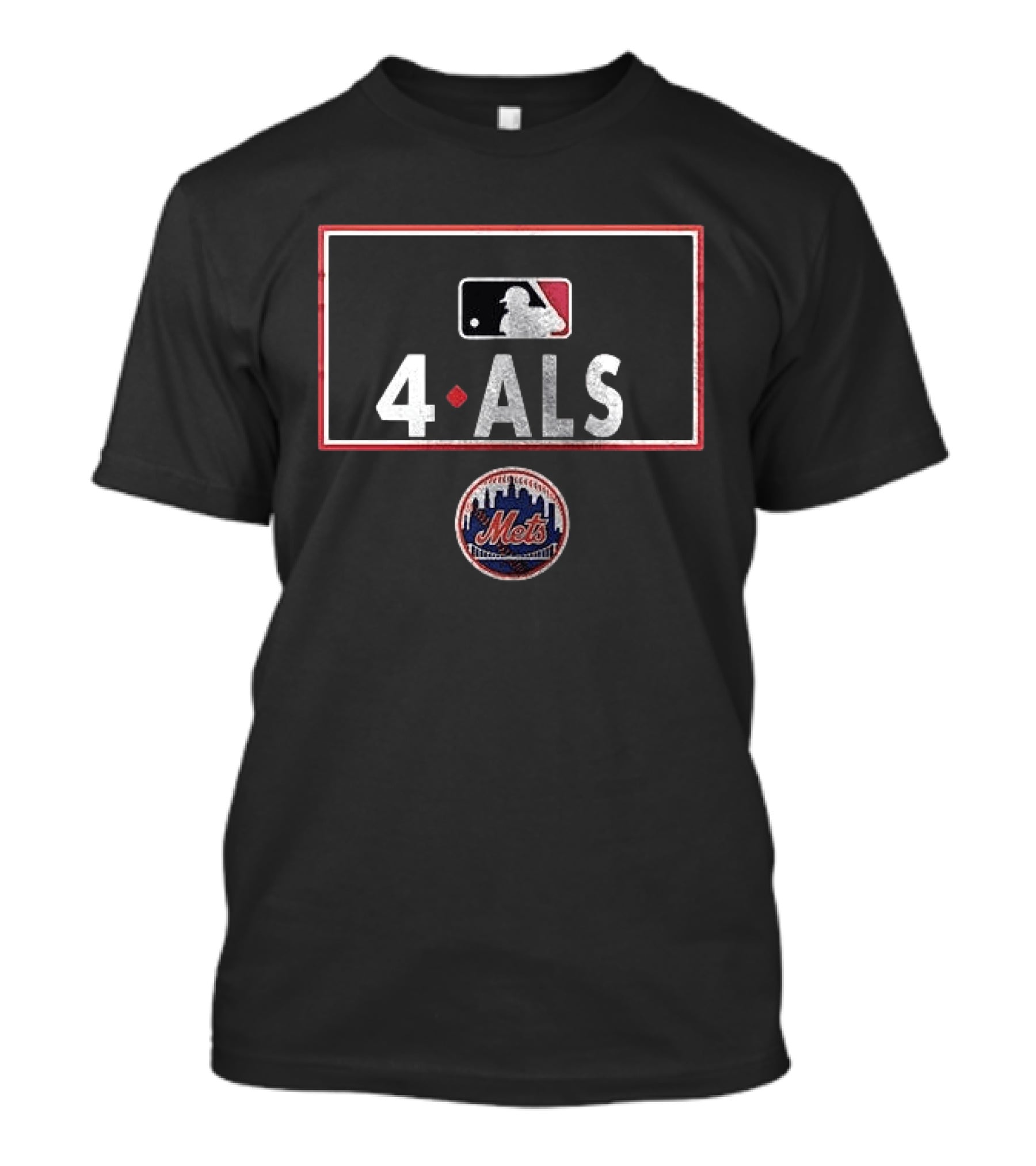 New York Mets 4 ALS MLB Awareness T-Shirt