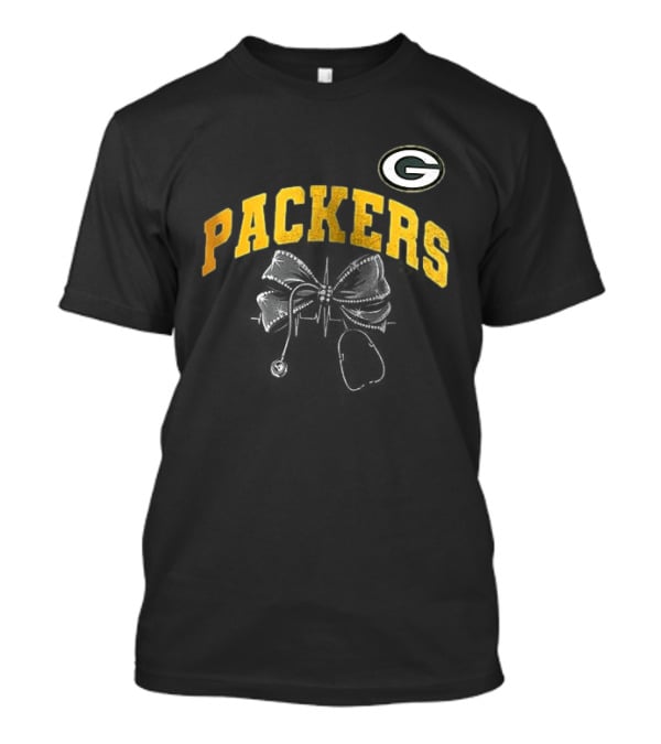 Green Bay Packers Nurse By Heart By Soul Fan T-Shirt