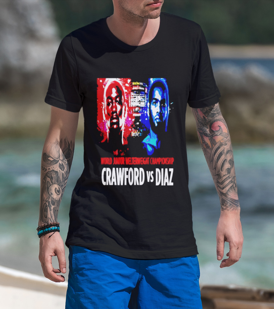 Crawford Vs Diaz World Junior Welterweight Championship Boxing T-Shirt