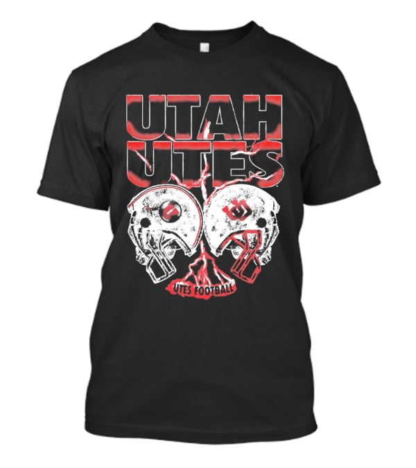 Utah Utes Football Helmets Fan Gear T-Shirt