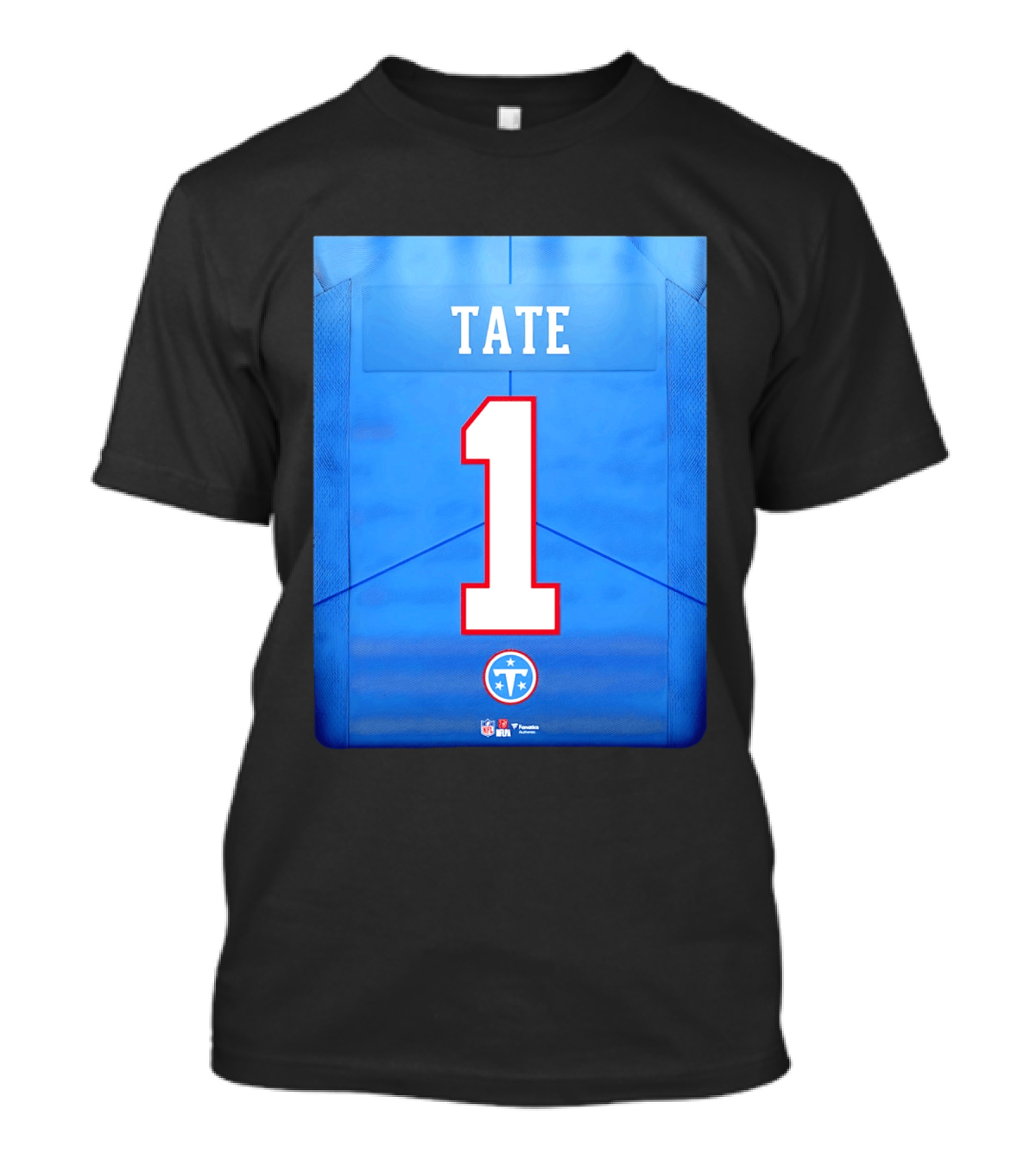 Carnell Tate 1 Jersey Tennessee Titans NFL 2026 Draft T-Shirt