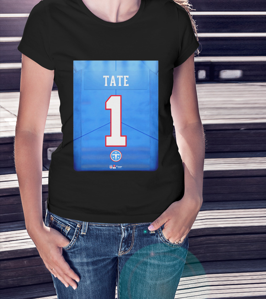 Carnell Tate 1 Jersey Tennessee Titans NFL 2026 Draft T-Shirt