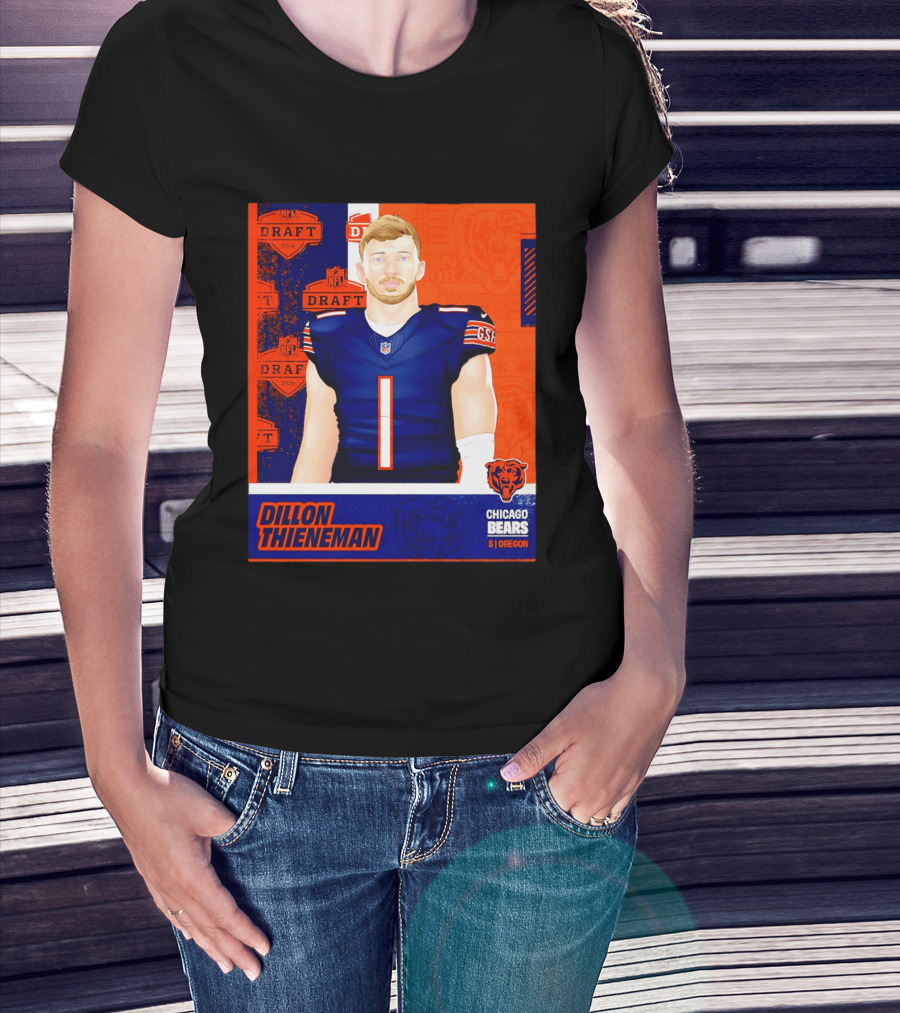 NFL 2026 Draft Chicago Bears Dillon Thieneman Oregon T-Shirt