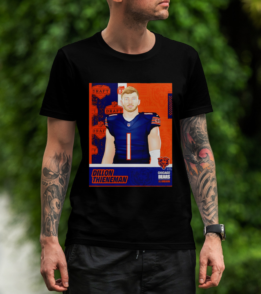 NFL 2026 Draft Chicago Bears Dillon Thieneman Oregon T-Shirt