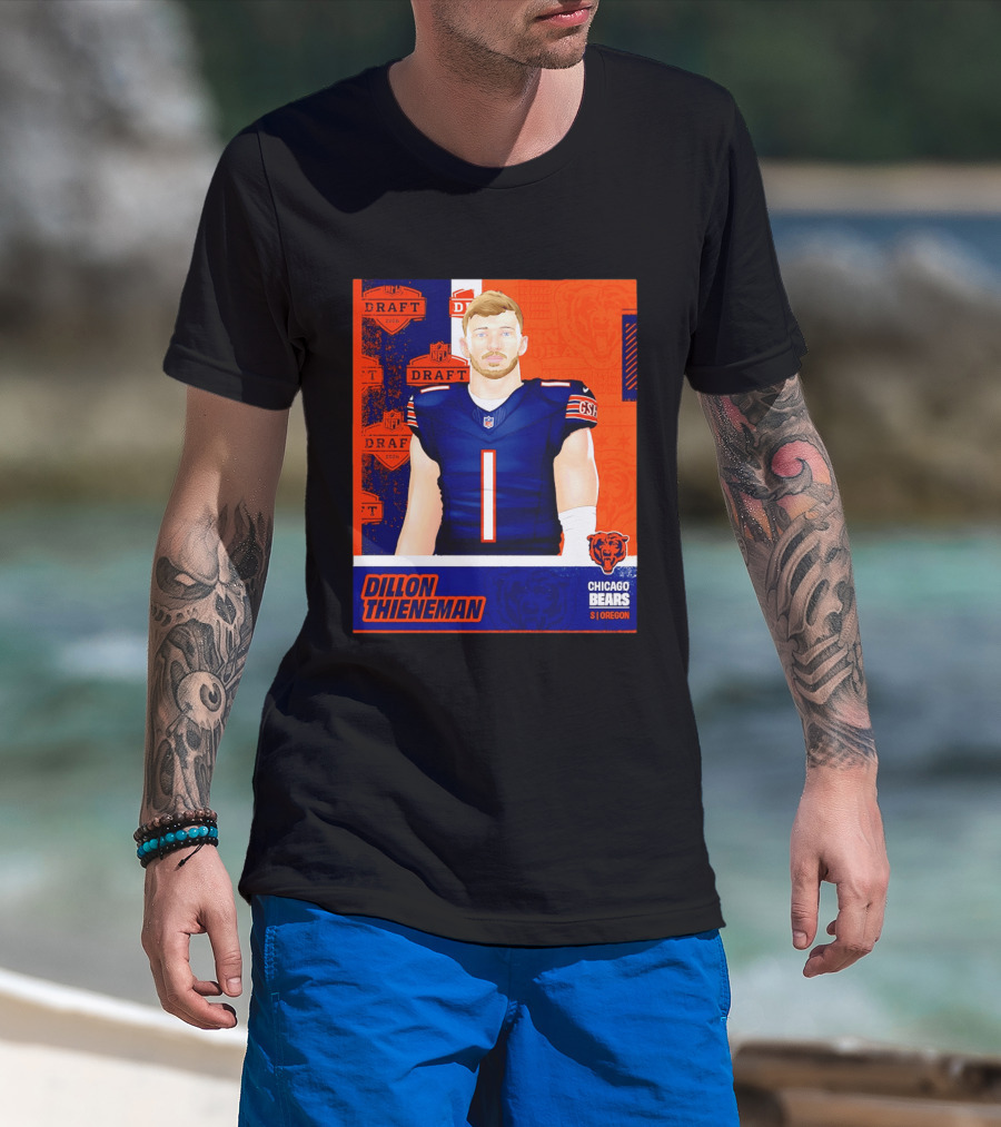 NFL 2026 Draft Chicago Bears Dillon Thieneman Oregon T-Shirt