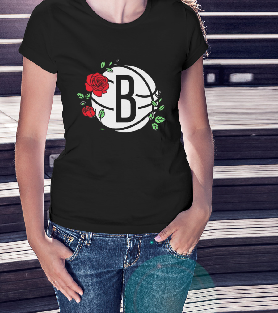 Brooklyn Nets B Roses Sant Jordi's Day Coach Fernández T-Shirt