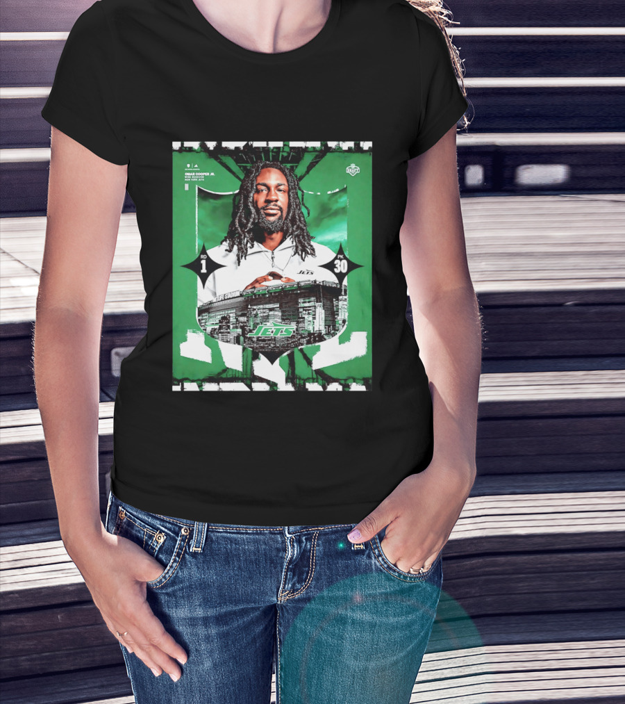 Omar Cooper Jr. Wide Receiver New York Jets 2026 Draft Pick 1 MetLife Stadium T-Shirt