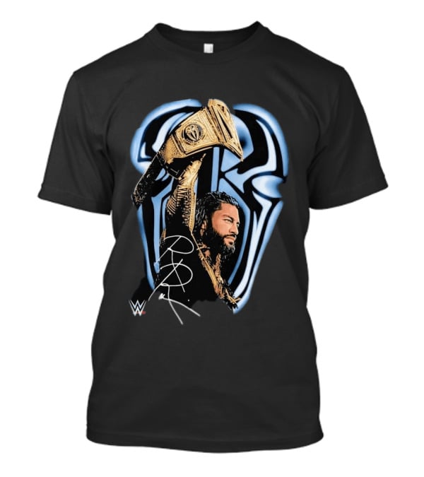 OVO WWE Collaboration Roman Reigns Holding Championship Belt 2026 T-Shirt
