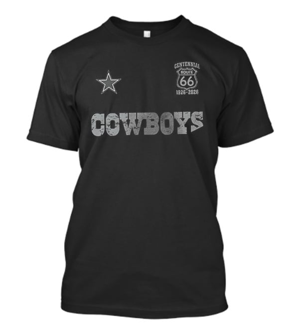 Dallas Cowboys Route 66 100th Anniversary Centennial Star T-Shirt