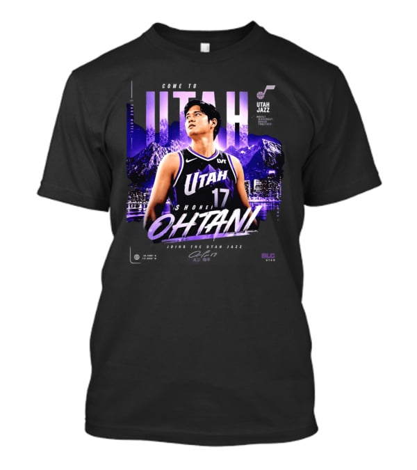 Welcome To Utah Jazz Shohei Ohtani Take Note Bound Together T-Shirt