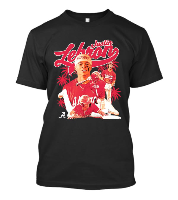 Justin Lebron Alabama Baseball Keep Going Collage T-Shirt