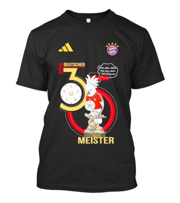 FC Bayern Munich Deutscher Meister 35 Bundes Liga Trophy 2026 T-Shirt