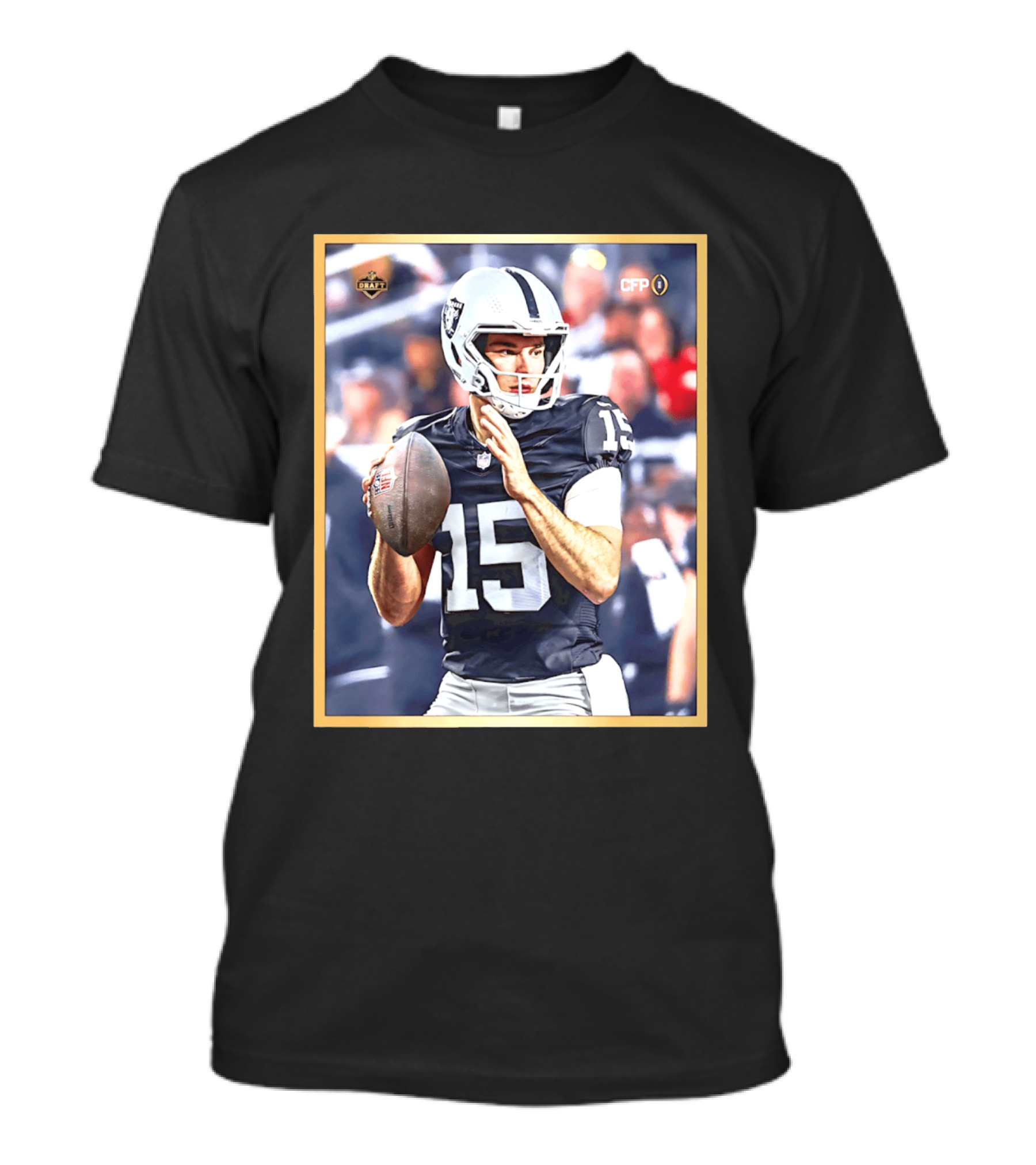 Fernando Mendoza 15 Las Vegas Raiders CFP Draft 2026 T-Shirt