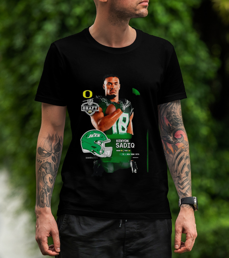 Kenyon Sadiq 2026 NFL Draft Round 1 Pick 16 New York Jets T-Shirt