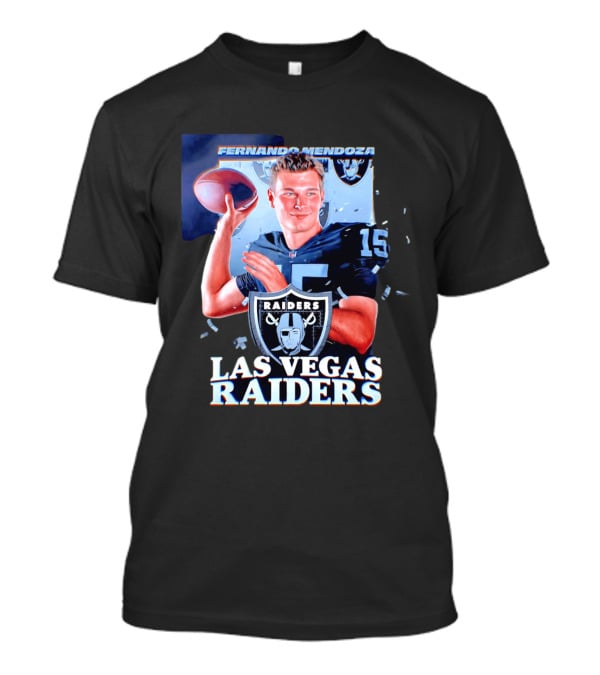 Fernando Mendoza Las Vegas Raiders Quarterback NFL Draft T-Shirt