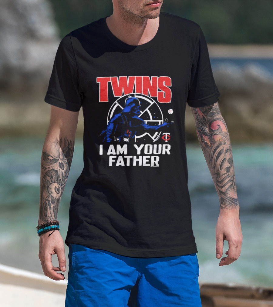 Star Wars Twins I Am Your Father Baseball T-Shirt