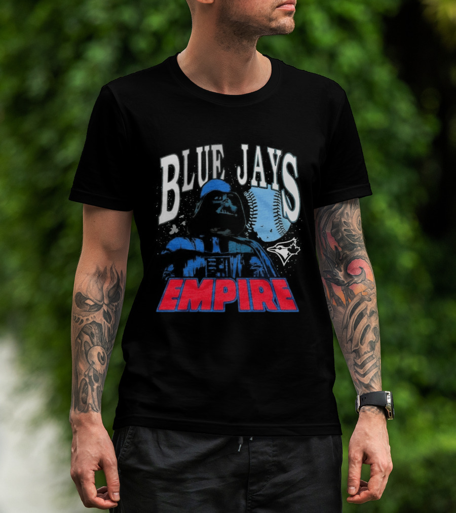 Star Wars MLB Crossover Blue Jays Empire Collaboration T-Shirt