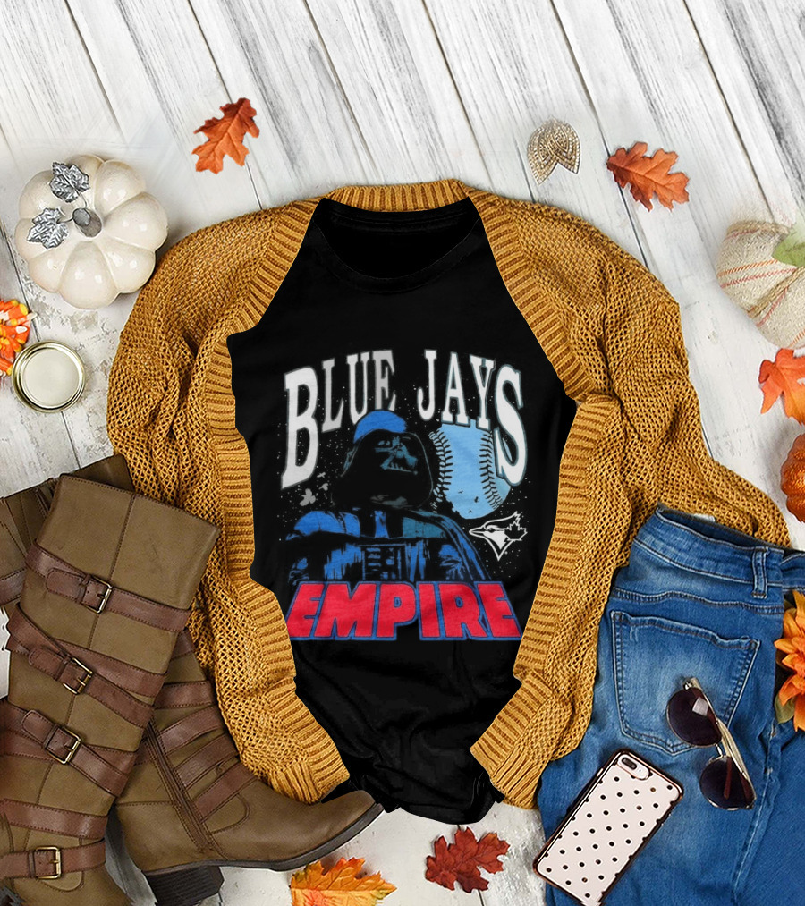 Star Wars MLB Crossover Blue Jays Empire Collaboration T-Shirt