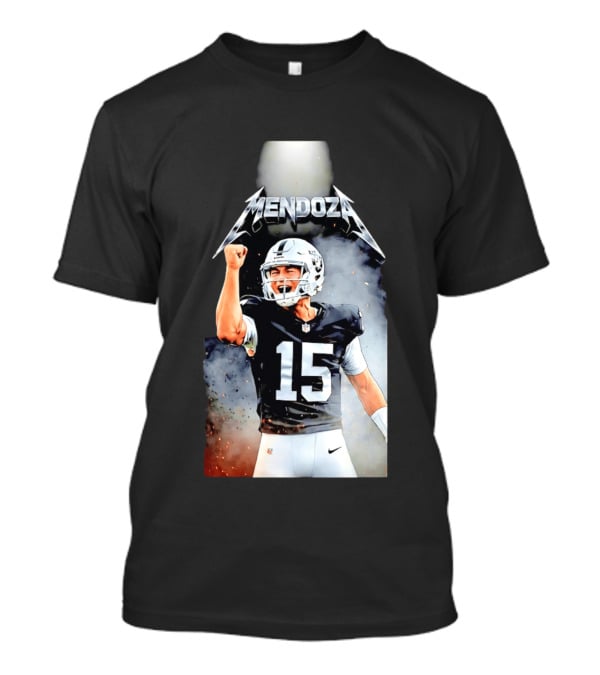 Mendoza 15 Las Vegas Raiders Metal T-Shirt