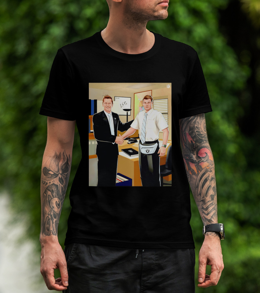 Fernando Mendoza Tom Brady Handshake NFL LFG Las Vegas Raiders T-Shirt