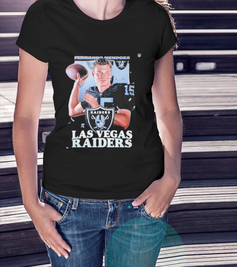 Fernando Mendoza Las Vegas Raiders Quarterback 2026 Mock Draft Prospect T-Shirt