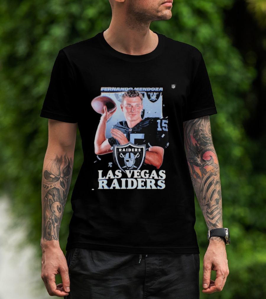Fernando Mendoza Las Vegas Raiders Quarterback 2026 Mock Draft Prospect T-Shirt