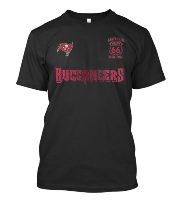Tampa Bay Buccaneers Route 66 Centennial 100th Anniversary Celebration T-Shirt