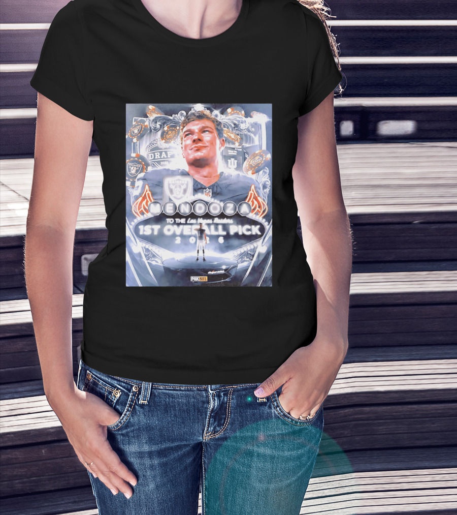 Fernando Mendoza Las Vegas Raiders 1st Overall Pick 2026 NFL Draft Fox Sports T-Shirt