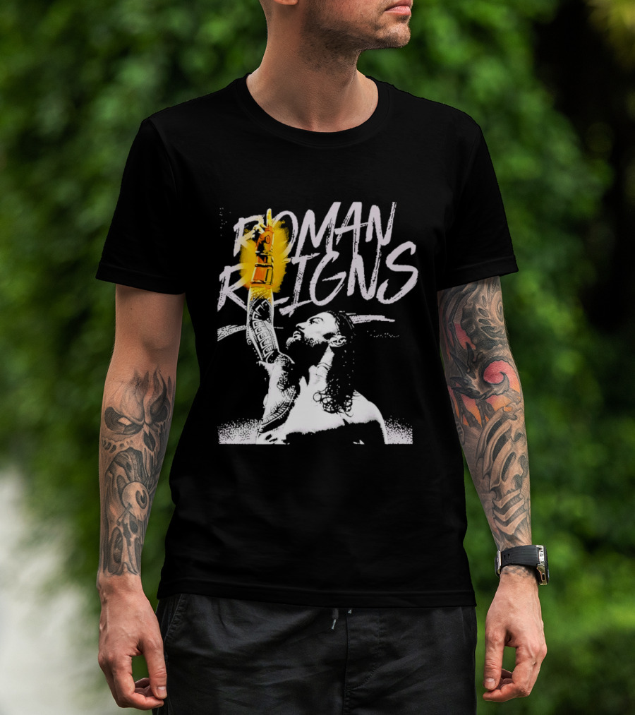 Roman Reigns WrestleMania 42 Champion 2026 Vegas Heavyweight T-Shirt
