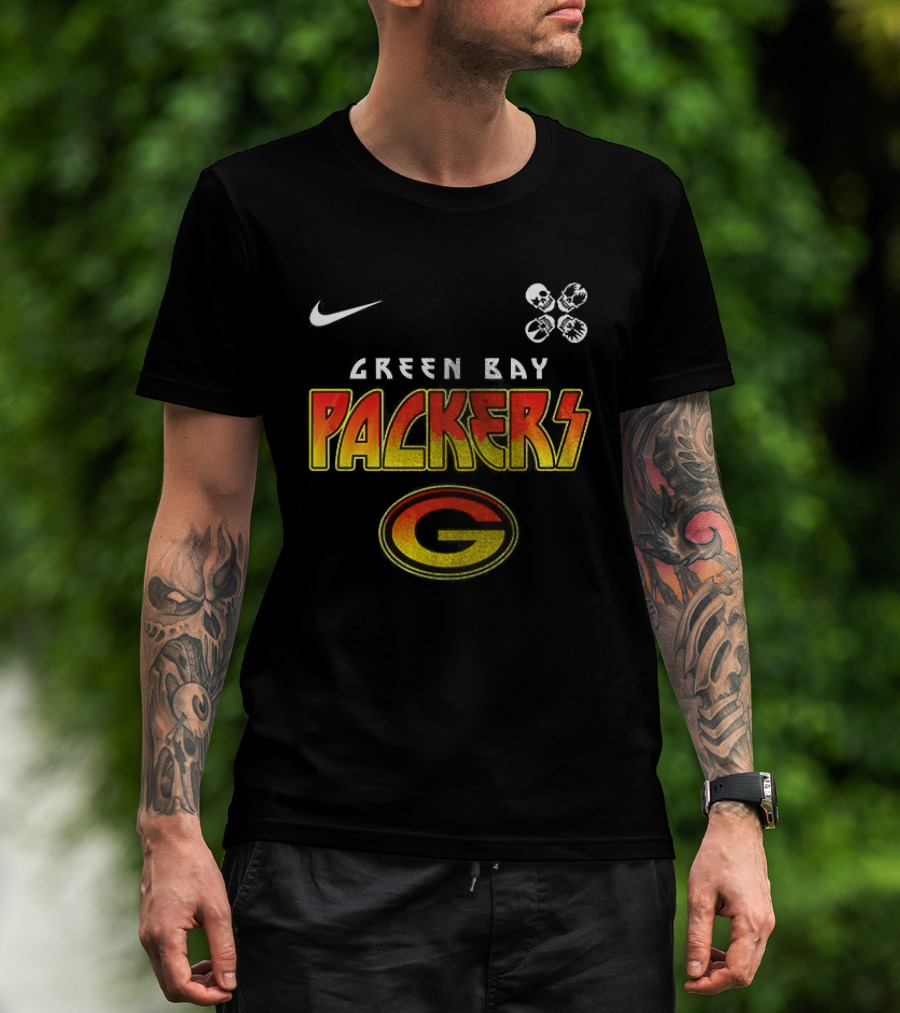 Green Bay Packers Nike Rock And Roll All Nite Abbey Road T-Shirt