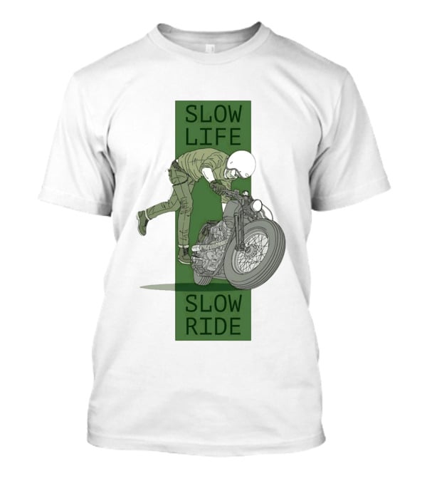 Biker Slow Life Slow Ride Motorcycle Adventure T-Shirt