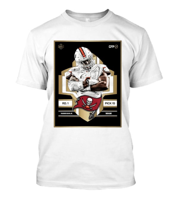 Rueben Bain Jr Miami 2026 Draft Tampa Bay Buccaneers Pick 15 T-Shirt